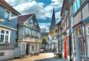 Old town Hattingen in the Ruh area